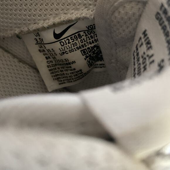 Nike Air Force 1 Low Paint Splatter GS Youth 3.5Y White DJ2598-100 - Picture 9 of 9